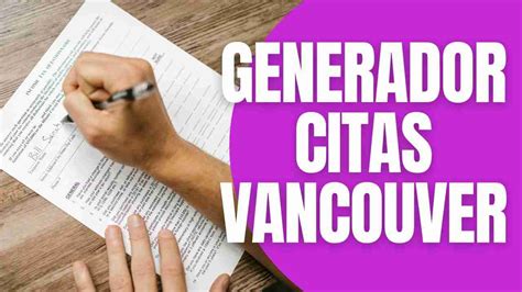 citas vancouver online|Generador de citas Vancouver gratuito [Versión 2024]